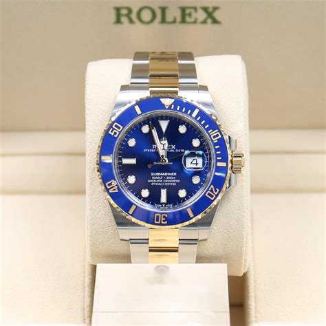 used rolex submariner blue gold|Rolex blue submariner 2022.